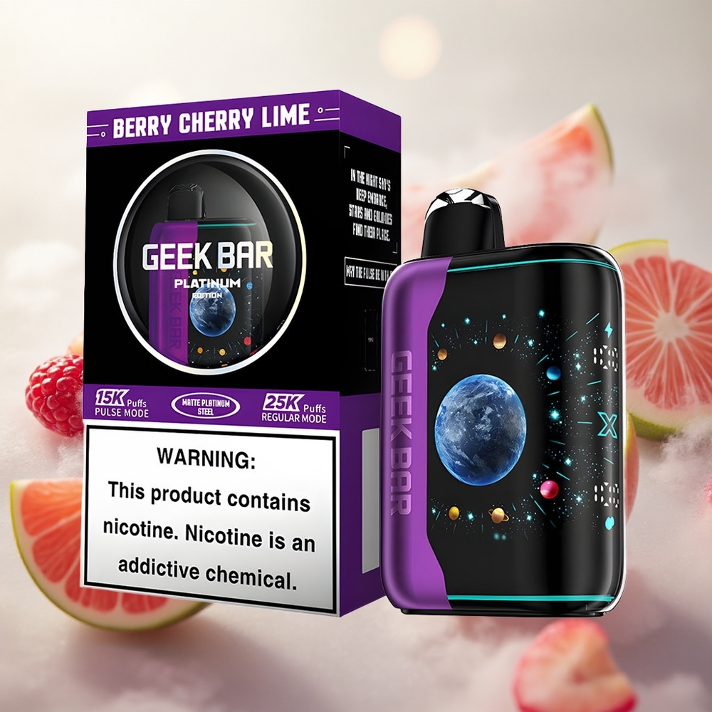 GEEK BAR Platinum Edition až 25000 Puffs Berry Cherry Lime 2 nikotinu Czech Republic wholesale