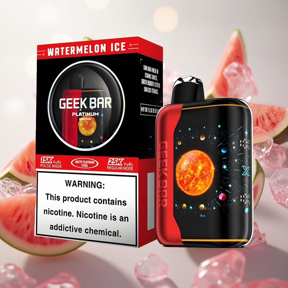 GEEK BAR Platinum Edition až 25000 Puffs Vodní meloun led 2 nikotinu velkoobchod Czech Republic
