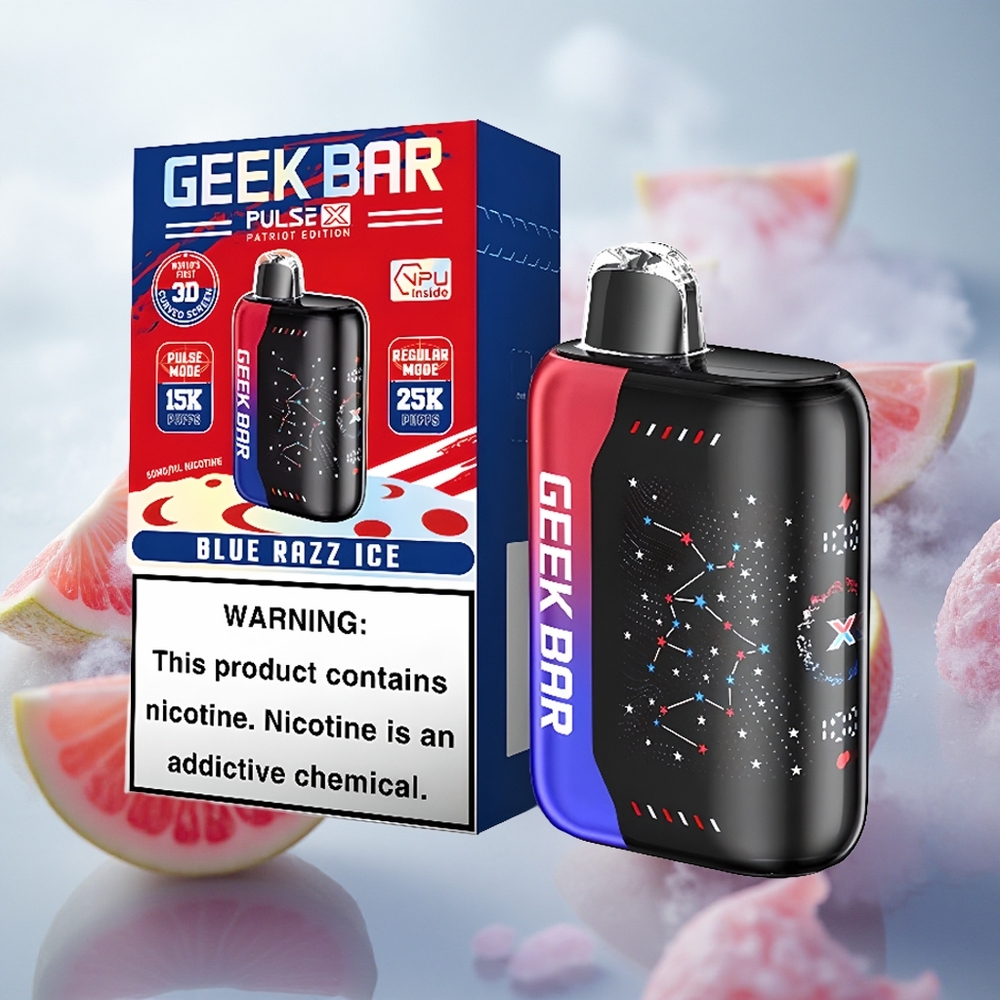 GEEK BAR Pulse X 25000 Puffs Jednorázová Vape Patriot Editon s 18mL předplněným e-liquidem Czech Republic wholesale