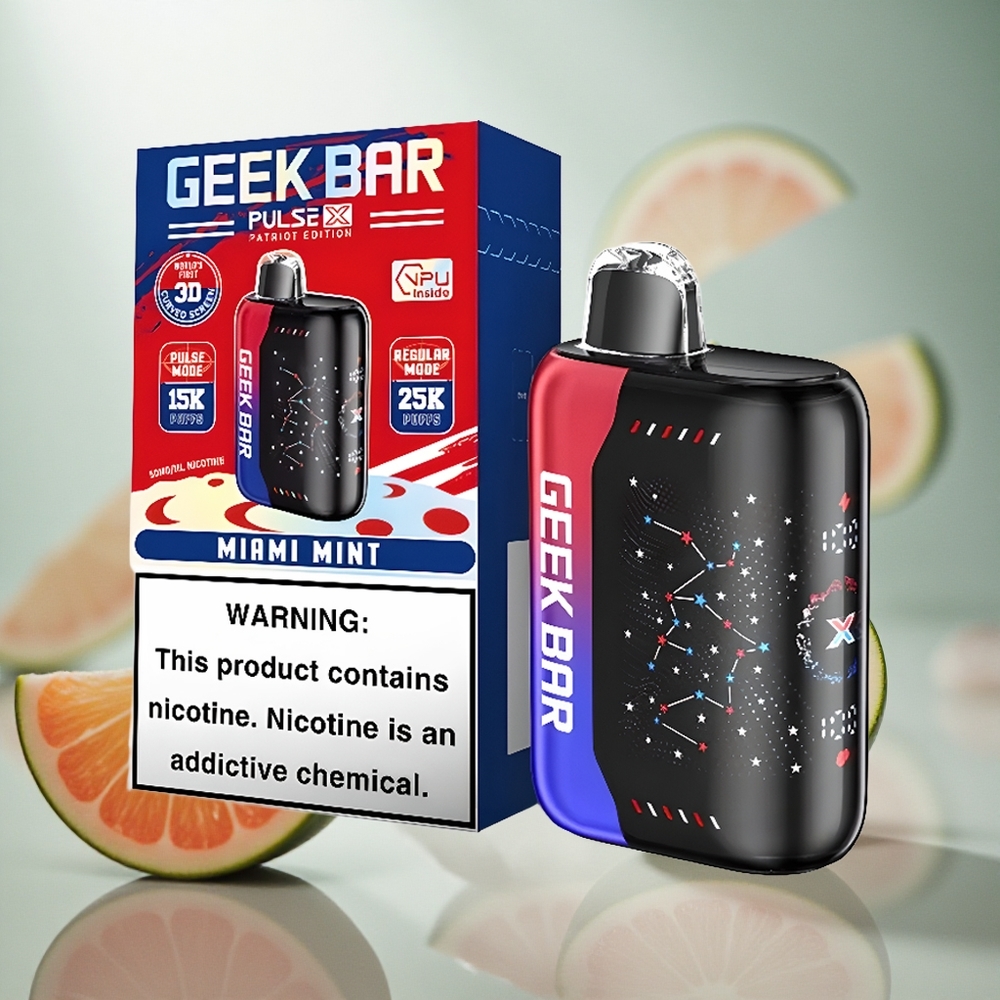 GEEK BAR Pulse X 25000 Puffs Jednorázová Vape Patriot Editon s 18mL předplněným e-liquidem Czech Republic wholesale