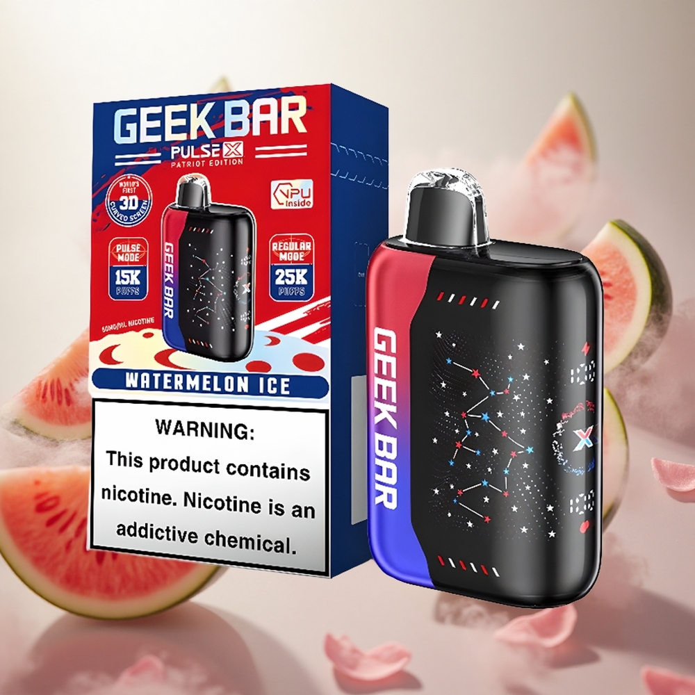 GEEK BAR Pulse X 25000 Puffs Jednorázová Vape Patriot Editon s 18mL předplněným e-liquidem Czech Republic wholesale