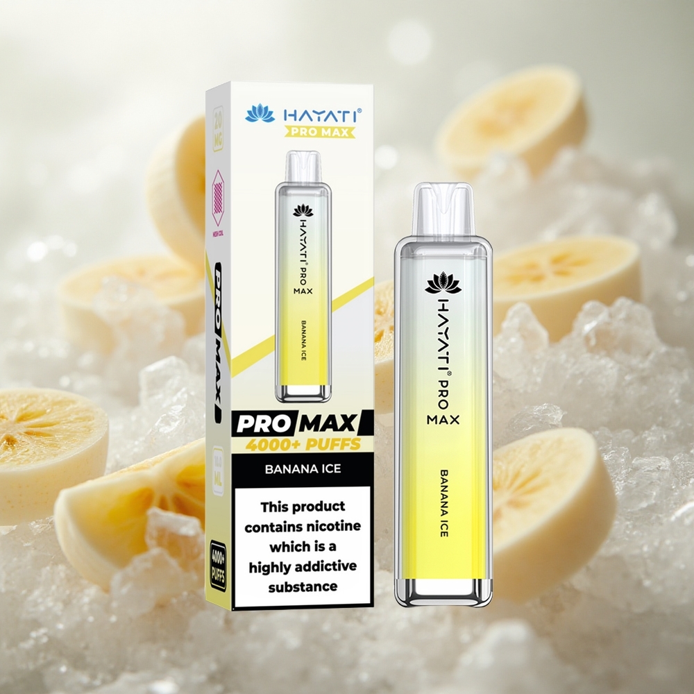 Hayati Pro Max 4000 Puffs Jednorázová Vape Banánová Máta Czech Republic wholesale