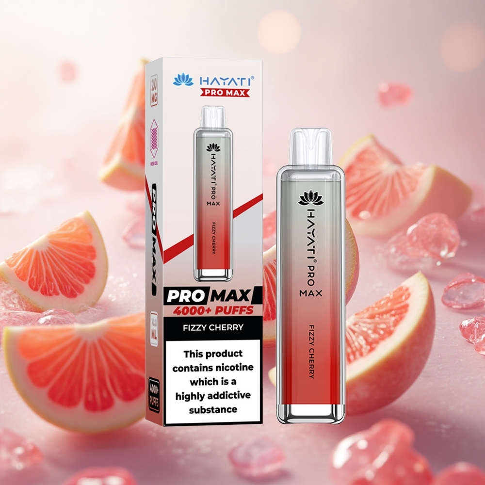 Hayati Pro Max 4000 Puffs Jednorázová Vape Fizzy Cherry Czech Republic wholesale