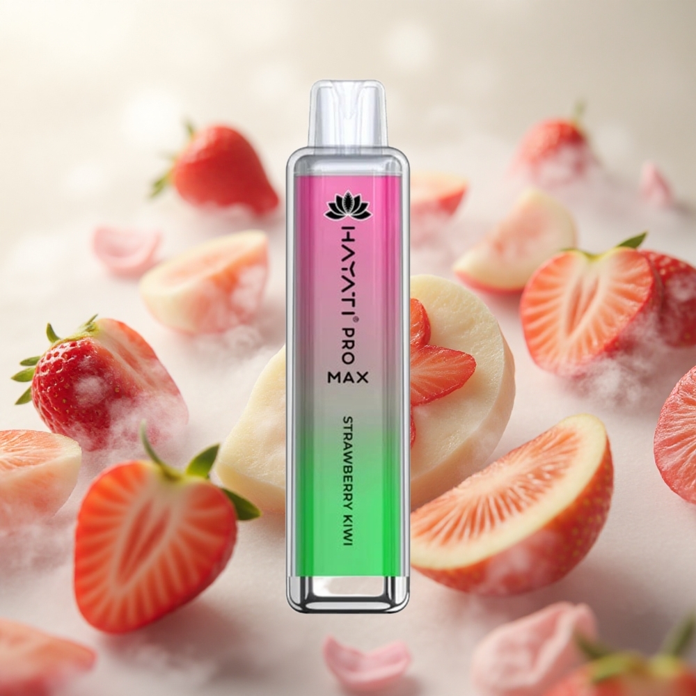 Hayati Pro Max 4000 Puffs Jednorázová Vape Jahoda Kiwi Dual 11 Ohm Mesh Cívka TPD-Compliance Czech Republic wholesale