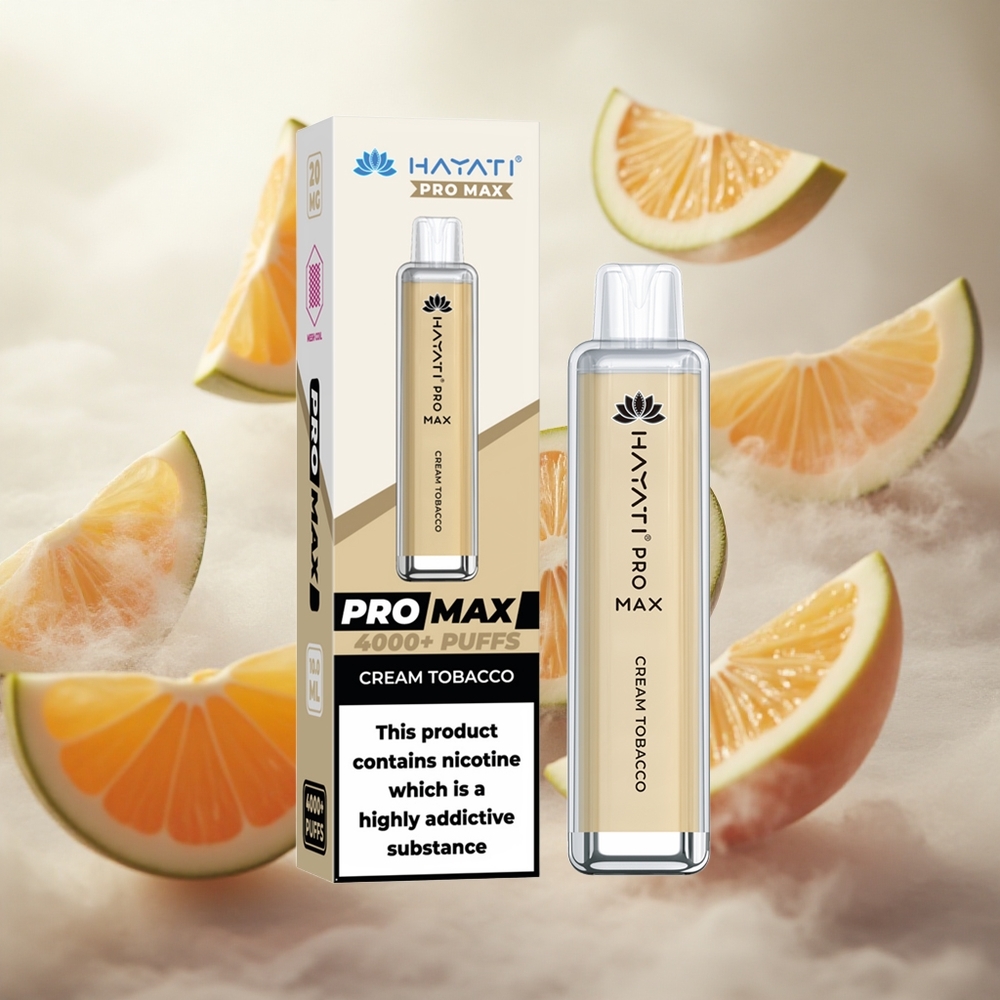 Hayati Pro Max 4000 Puffs Jednorázová Vape Krémový Tabák s 1400mAh baterií (TPD-Compliance) Czech Republic wholesale