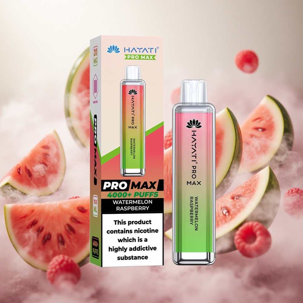 Hayati Pro Max 4000 Puffs Jednorázová Vape Meloun Malina s výdrží až 4000 Puffs Czech Republic wholesale