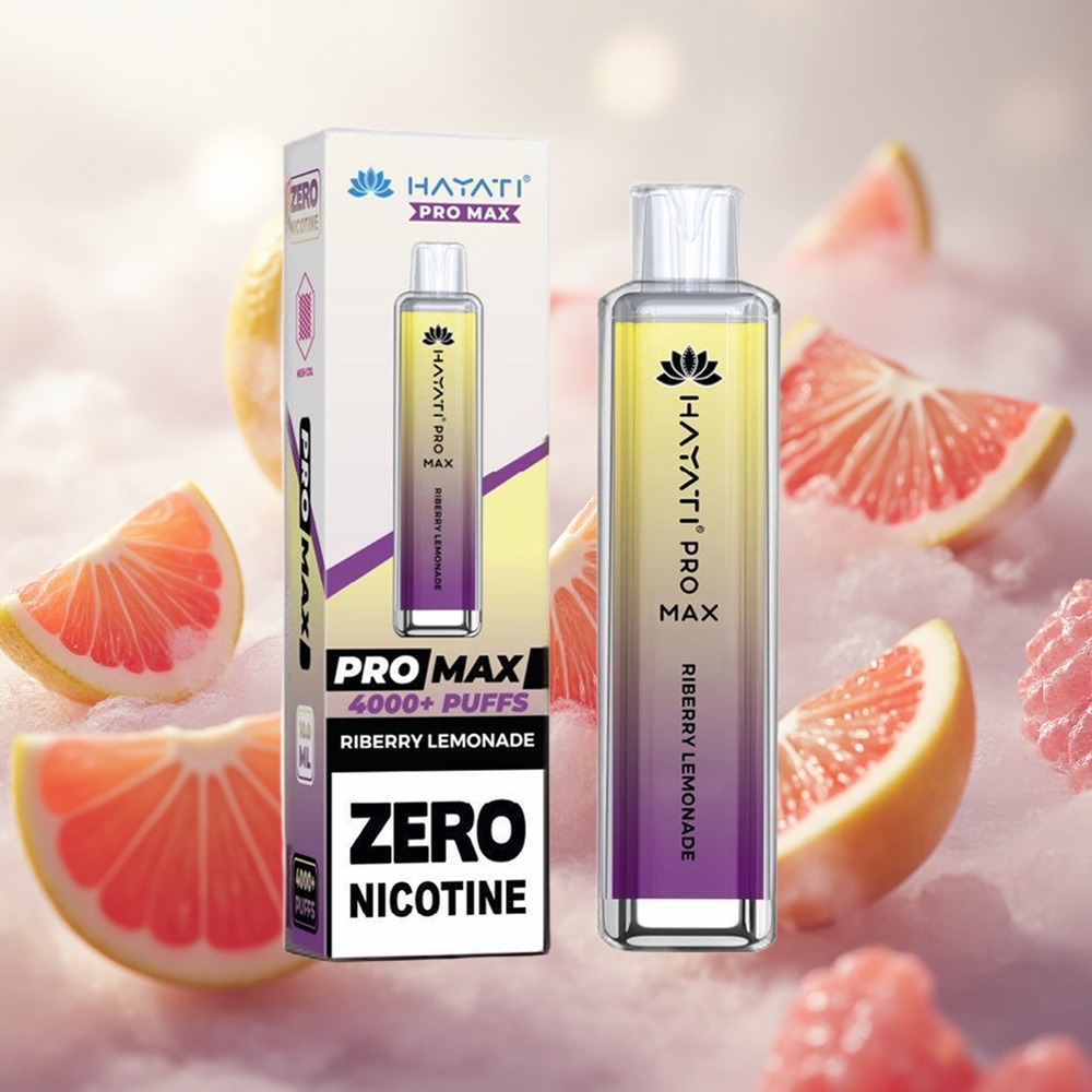 Hayati Pro Max 4000 Puffs Jednorázová Vape Riberry Lemonade s baterií 1400mAh TPD-Compliance Czech Republic wholesale