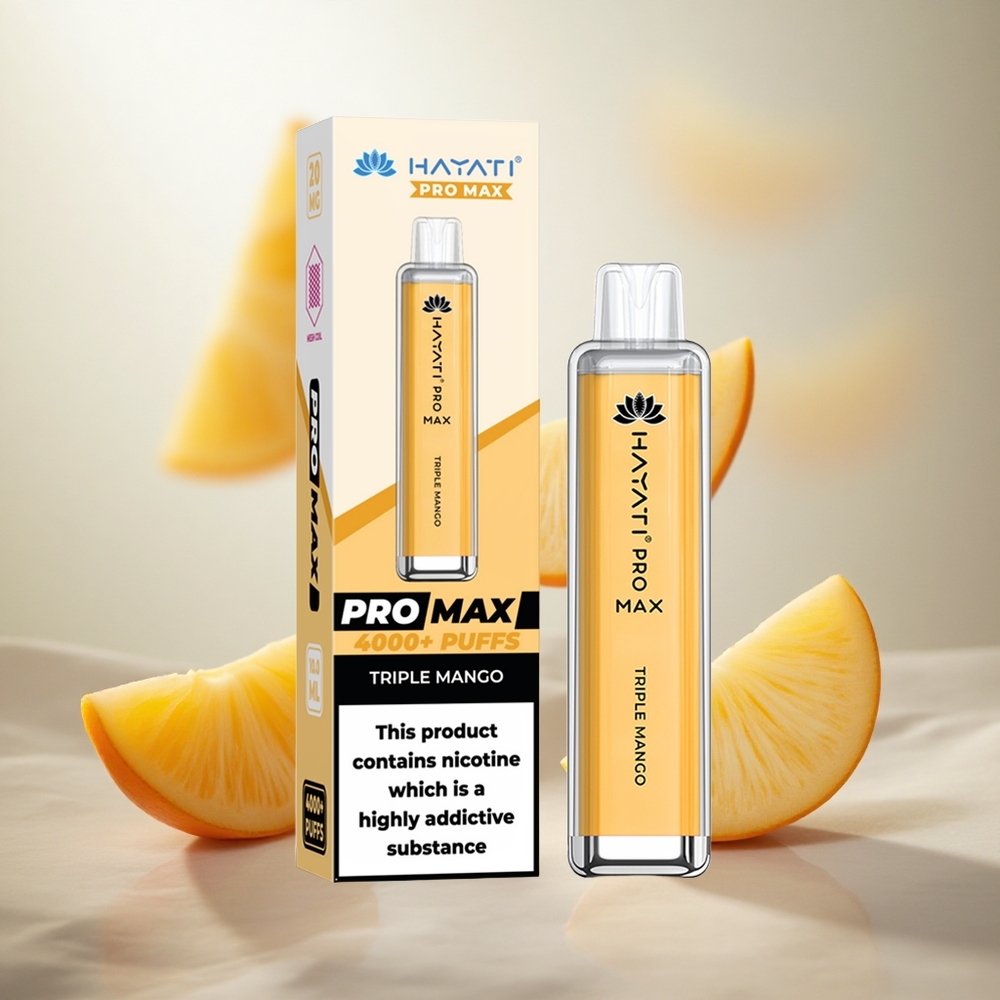 Hayati Pro Max 4000 Puffs Jednorázová Vape Triple Mango až 4000 Puffs TPD-Compliance Czech Republic wholesale