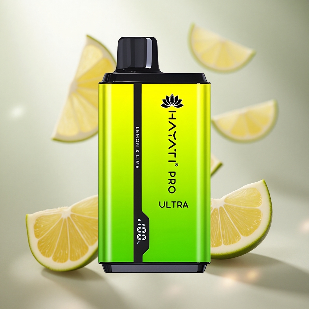 Hayati Pro Ultra 15000 Pochův Jednorázová Vape Citrón  Limetka 49 příchutí Czech Republic wholesale