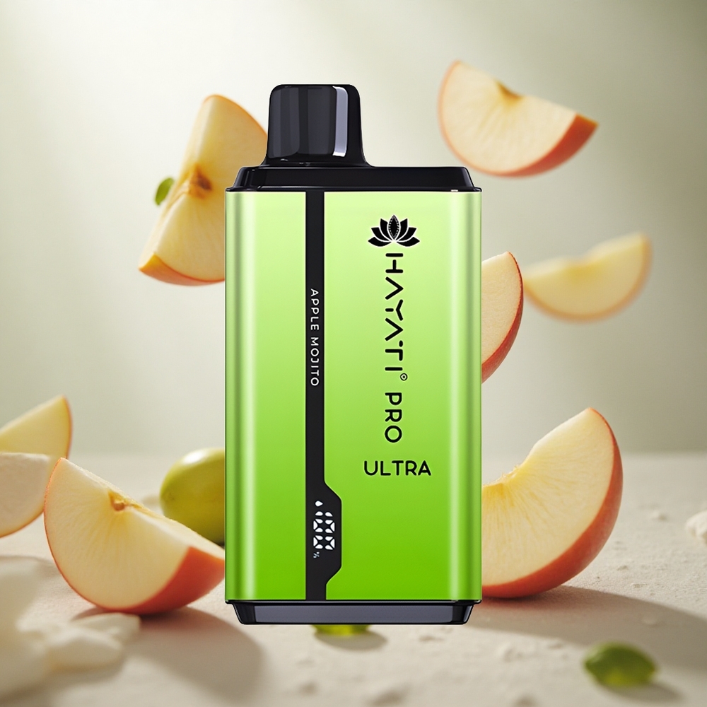 Hayati Pro Ultra 15000 Puffs Jednorázová Vape Apple Mojito 2 12ml Czech Republic wholesale