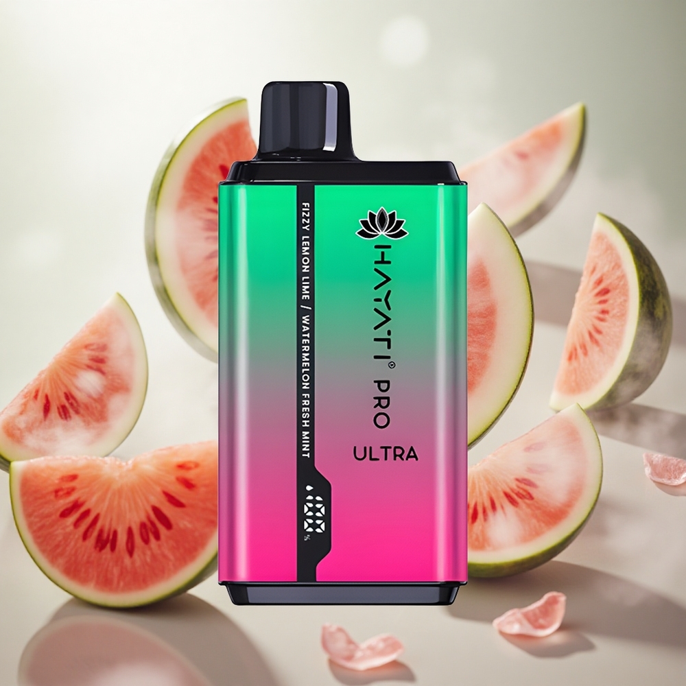 Hayati Pro Ultra 15000 Puffs Jednorázová Vape Fizzy Lemon  Lime 49 příchutí Czech Republic wholesale