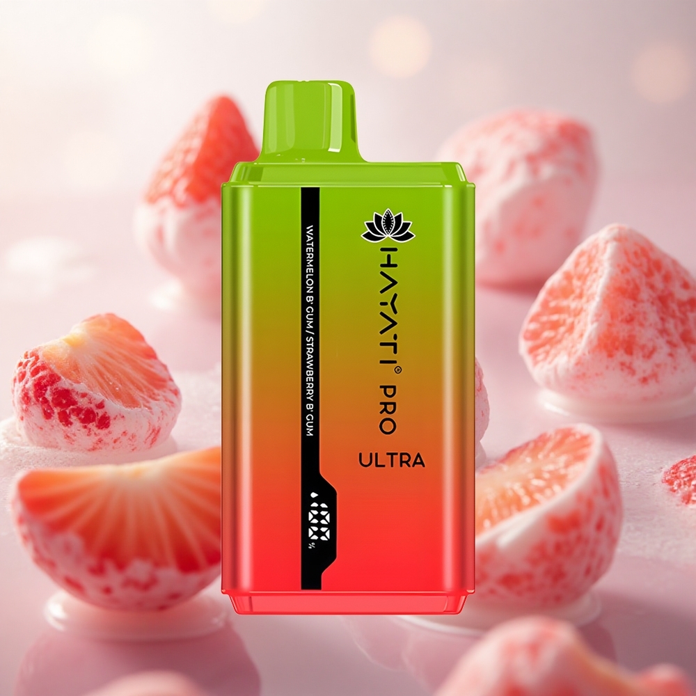 Hayati Pro Ultra 15000 Puffs Jednorázová Vape Vodní meloun žvýkačka + 49 příchutí Czech Republic wholesale