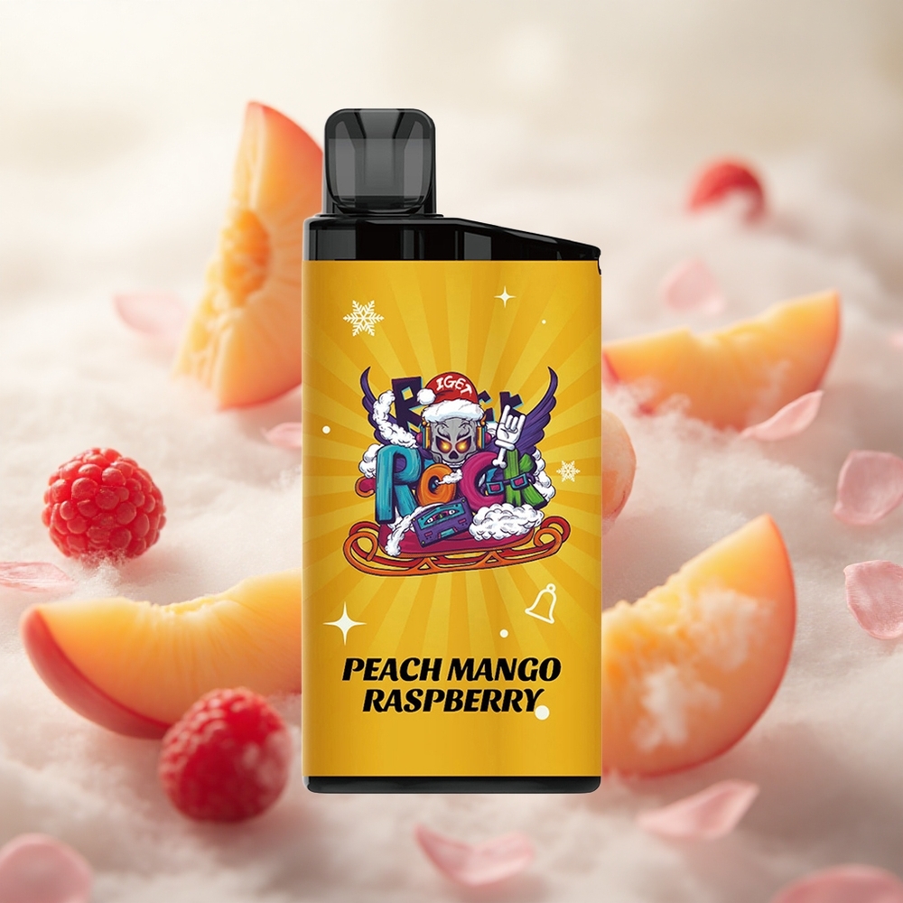IGET Bar 3500 Puffs Broskev Mang Malina Jednorázová Vape 1400 mAh Česká republika velkoobchod