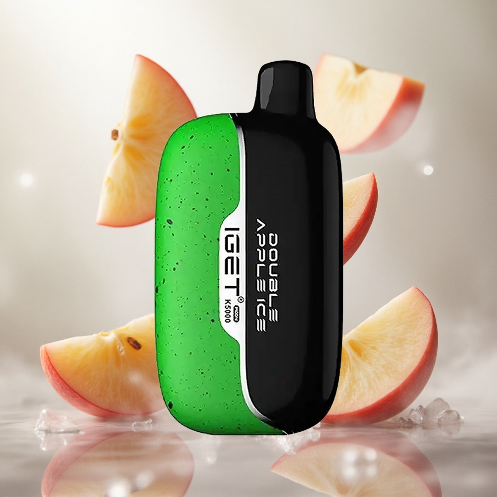 IGET Moon K5000 Puffs Jednorázová Vape Double Apple Ice s výkonem až 5000 Puffs Czech Republic wholesale