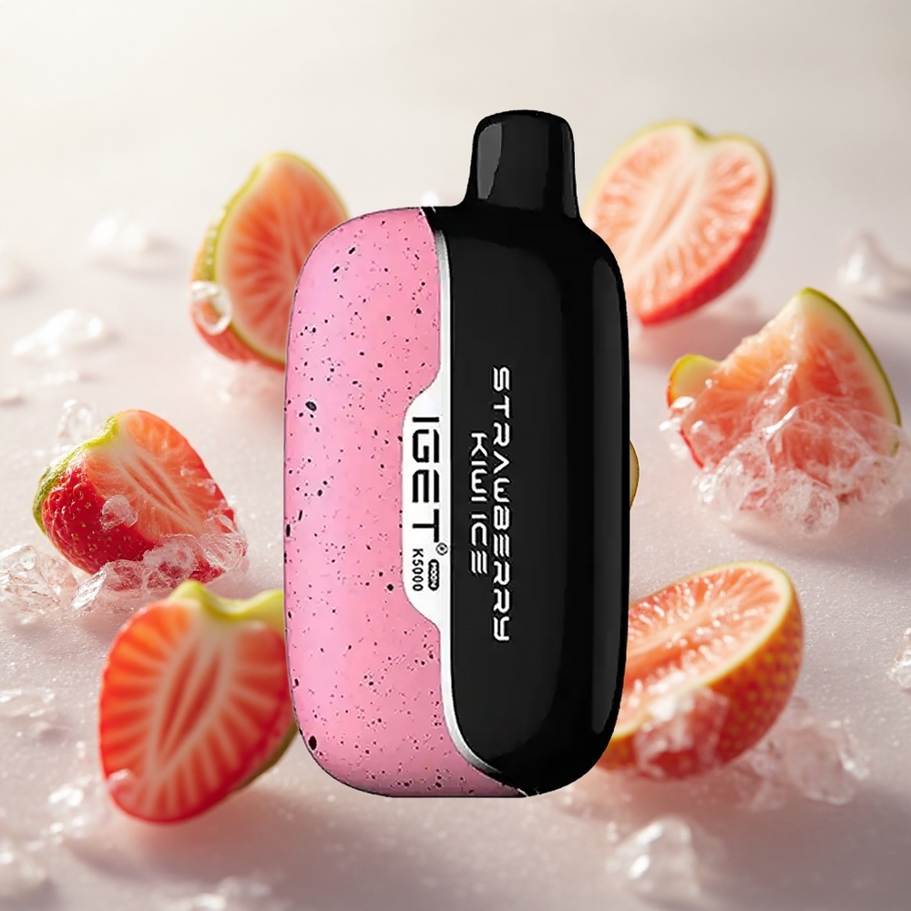 IGET Moon K5000 Puffs Jednorázová Vape Jahoda Kiwi Led s 5000 potahy Czech Republic wholesale