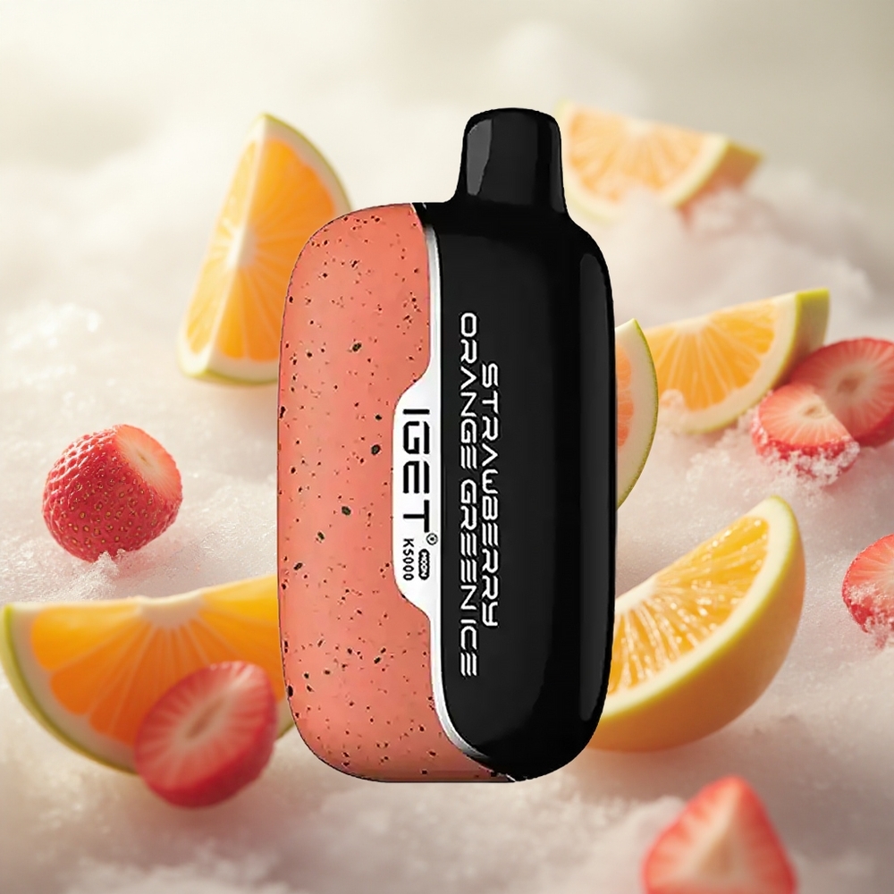 IGET Moon K5000 Puffs Jednorázová Vape Jahoda Pomeranč Zelený Led (Velikost 495x253x994 mm) Czech Republic wholesale