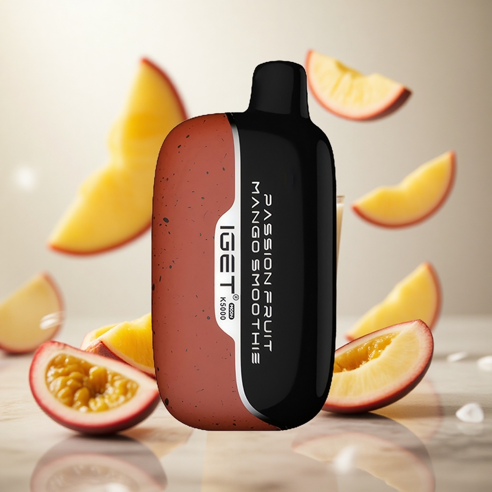 IGET Moon K5000 Puffs Jednorázová Vape Passion Fruit Mango Smoothie Mesh Cívka 135 Ohm Czech Republic wholesale