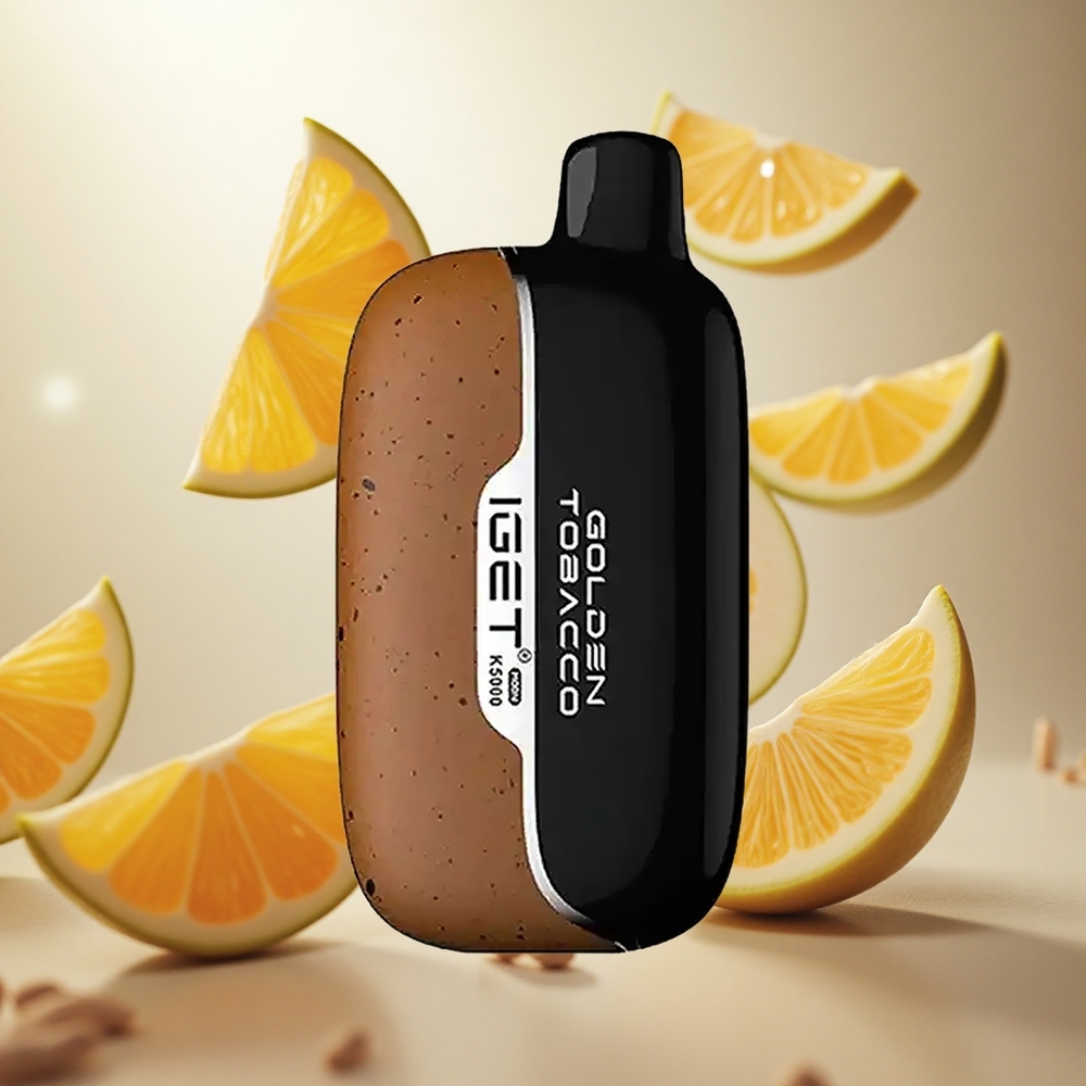 IGET Moon K5000 Puffs Jednorázová Vape Zlatý tabák až 5000 Puffs Czech Republic wholesale