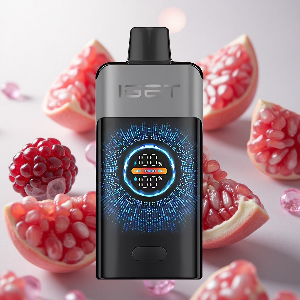 IGET ONE 12000 Puffs Jednorázová Vape Blackberry Cherry Pomegranate Velký Zakřivený Barevný Displej Czech Republic wholesale