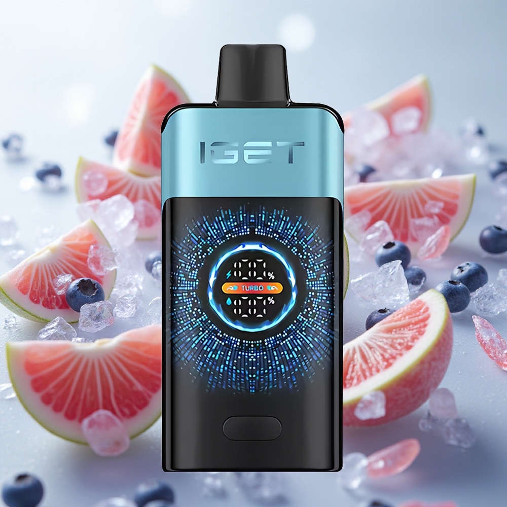IGET ONE 12000 Puffs Jednorázová Vape Borůvková Mražená s Velkým Zakřiveným Barevným Displejem Czech Republic wholesale
