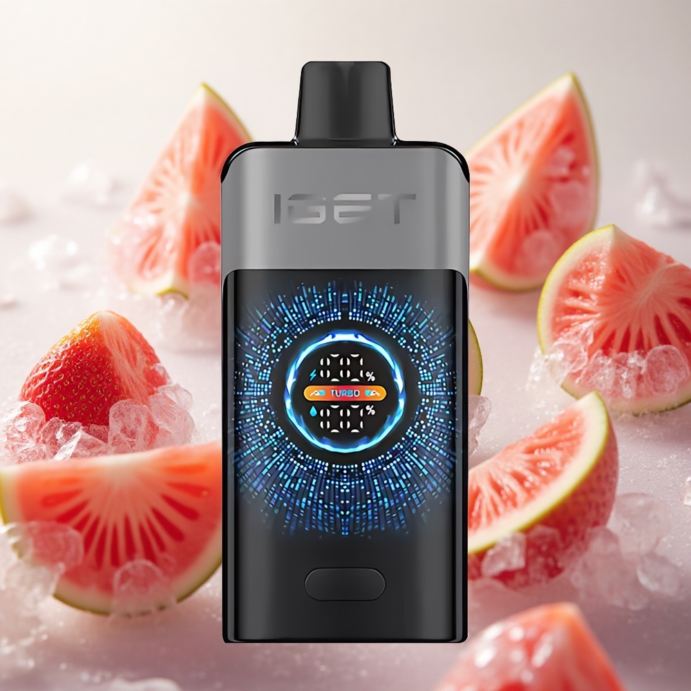 IGET ONE 12000 Puffs Jednorázová Vape Jahoda Vodní Meloun Led Velký Zakřivený Barevný Obrazovka Czech Republic wholesale