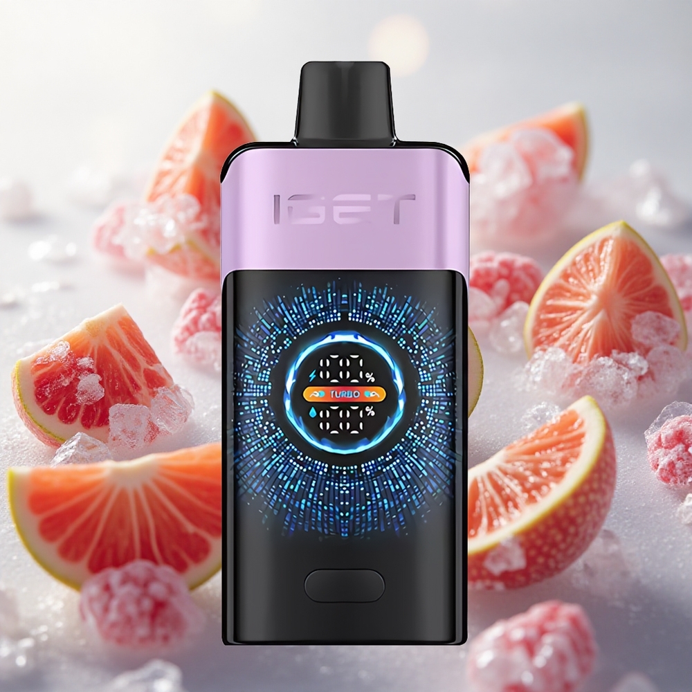 IGET ONE 12000 Puffs Jednorázová Vape Směs lesních plodů s ledem Velký zakřivený barevný displej Czech Republic wholesale