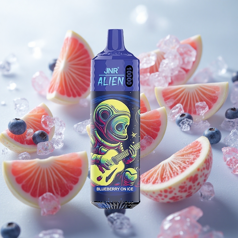 JNR Alien 10000 Puffs Borůvka Na Ledu s RGB LED osvětlením Czech Republic wholesale