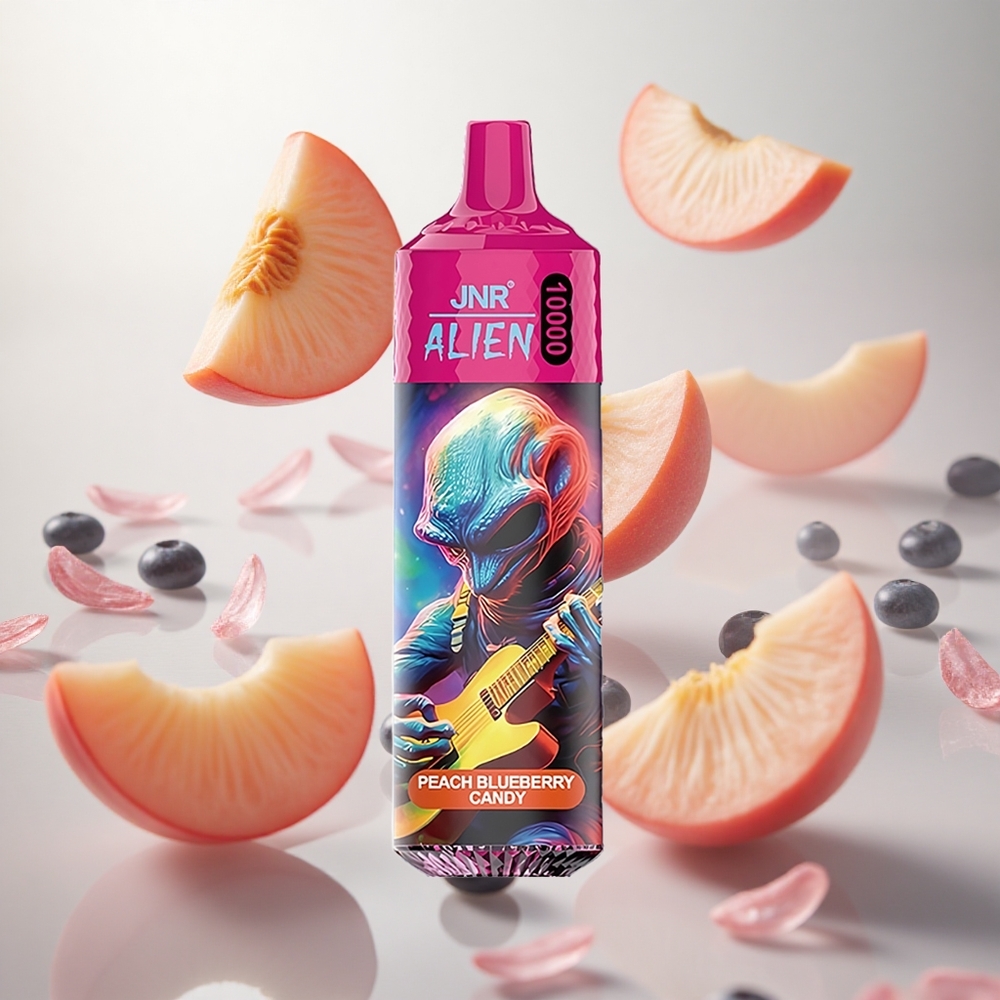 JNR Alien 10000 Puffs Broskev Borůvka Candy 850mAh Kapacita Baterie Czech Republic wholesale