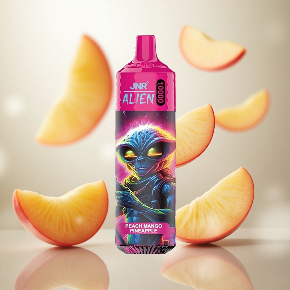 JNR Alien 10000 Puffs Broskev mango ananas 850mAh Kapacita baterie Czech Republic wholesale