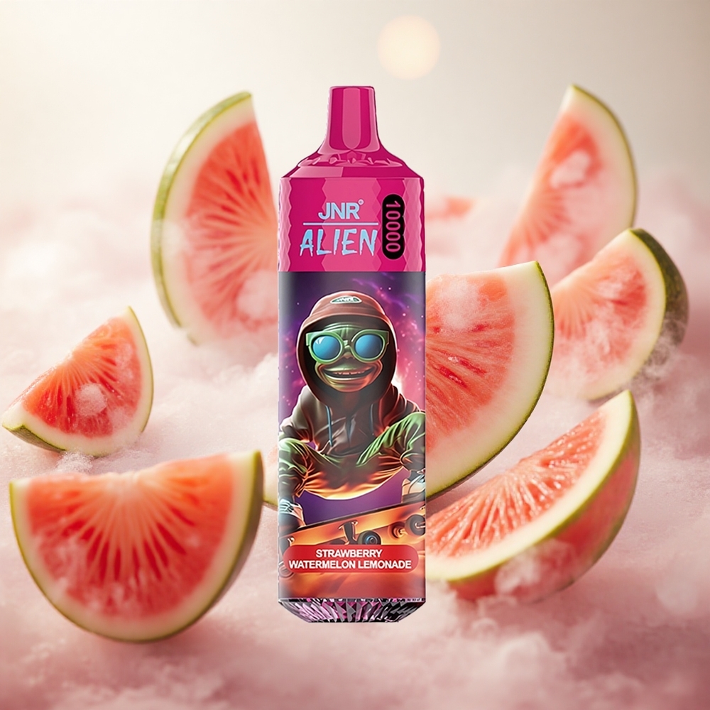 JNR Alien 10000 Puffs Jahoda Meloun Limonáda RGB LED svítilna Czech Republic wholesale