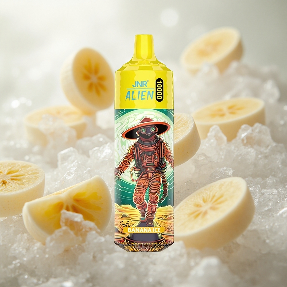 JNR Alien 10000 Puffs Jednorázová Vape Banánová Ledová s 20ml E-liquid a rychlým nabíjením Type-C Czech Republic wholesale