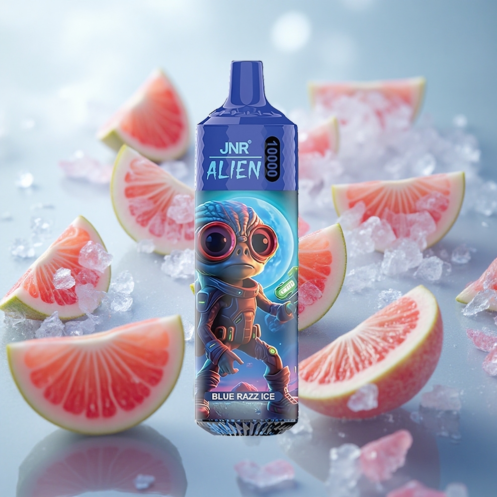 JNR Alien 10000 Puffs Jednorázová Vape Blue razz ice s 850mAh kapacitou baterie Czech Republic wholesale