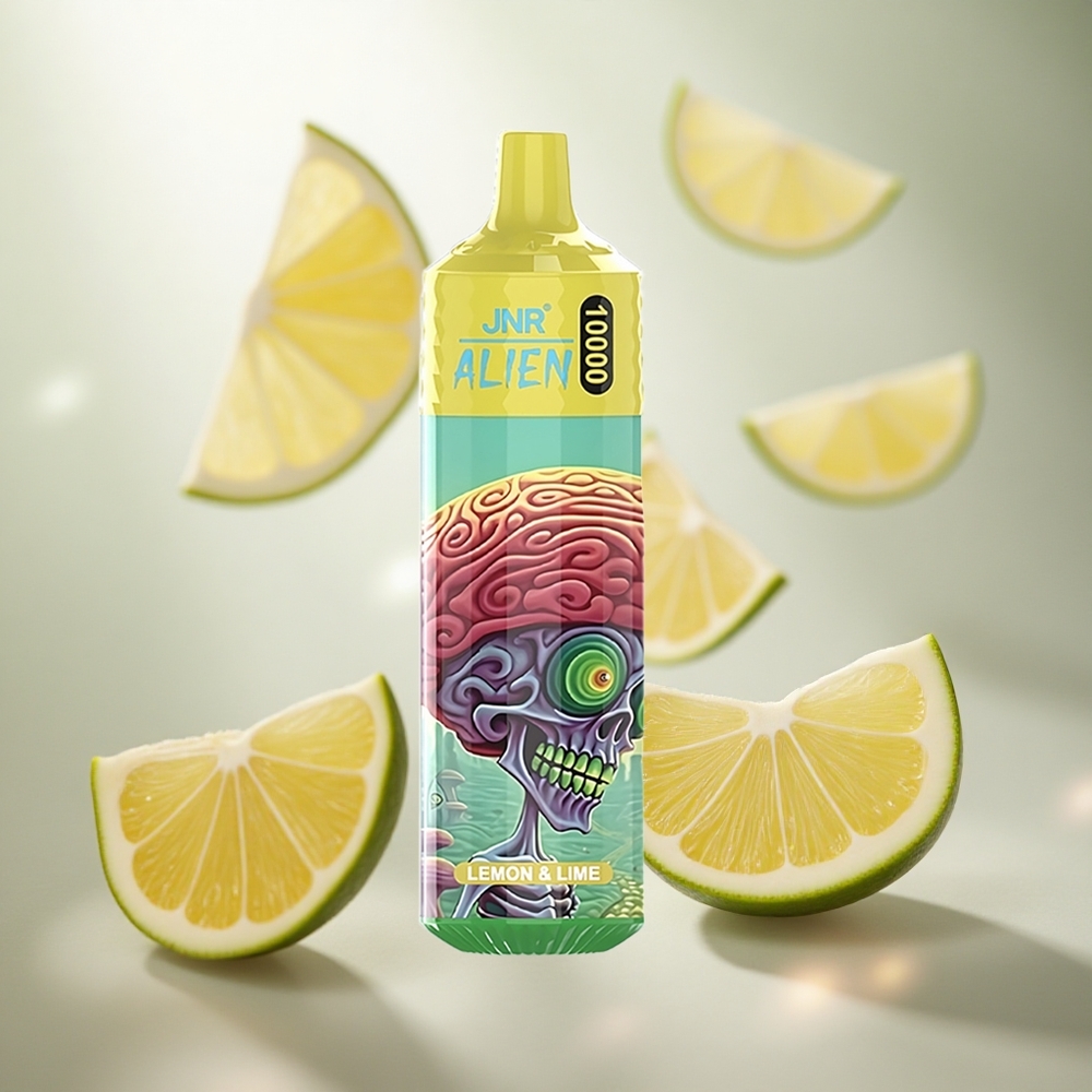 JNR Alien 10000 Puffs Jednorázová Vape Citrón  Limetka s 20ml E-liquid a RGB LED světly Czech Republic wholesale