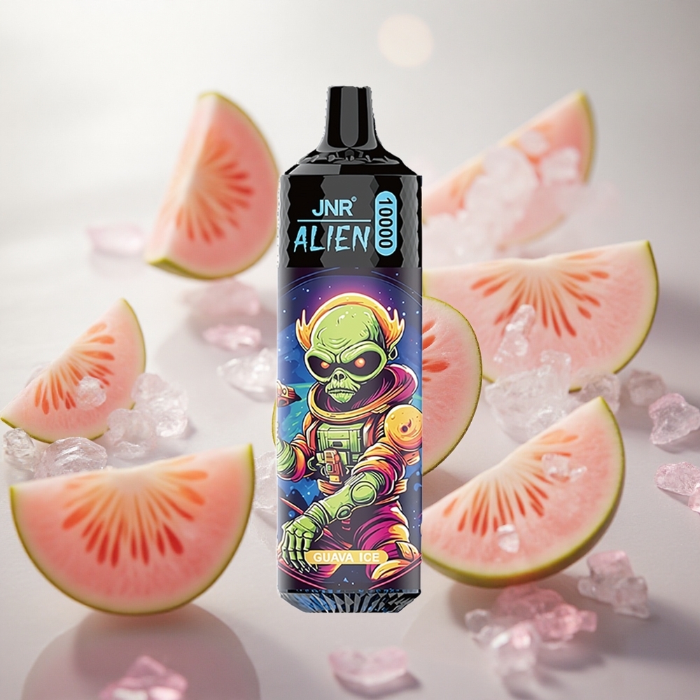 JNR Alien 10000 Puffs Jednorázová Vape Guava ledová s 20ml e-liquidem a RGB LED světly Czech Republic wholesale