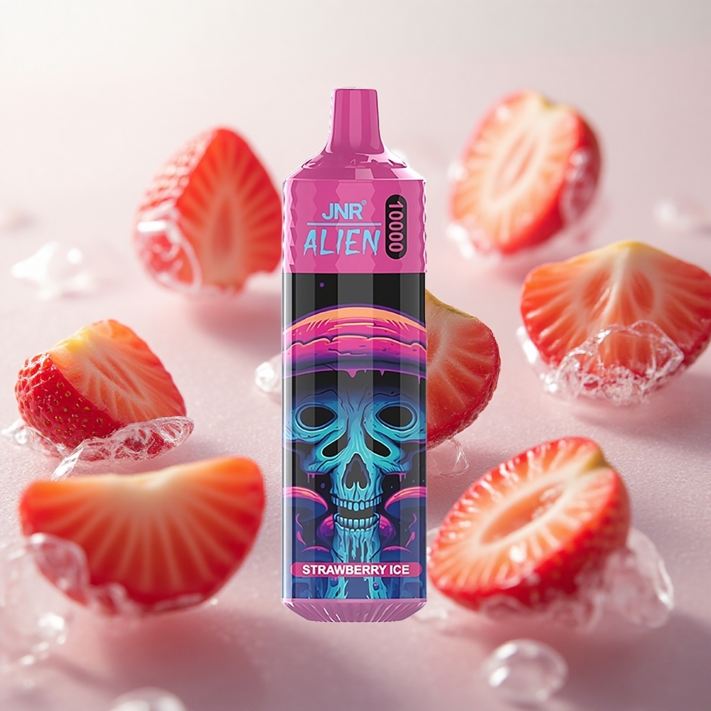 JNR Alien 10000 Puffs Jednorázová Vape Jahoda Ledová s 20ml e-kapalinou a RGB LED osvětlením Czech Republic wholesale