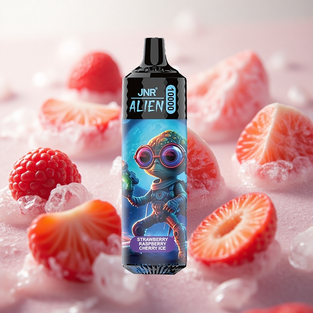 JNR Alien 10000 Puffs Jednorázová Vape Jahoda malina třešňový led 850mAh Czech Republic wholesale