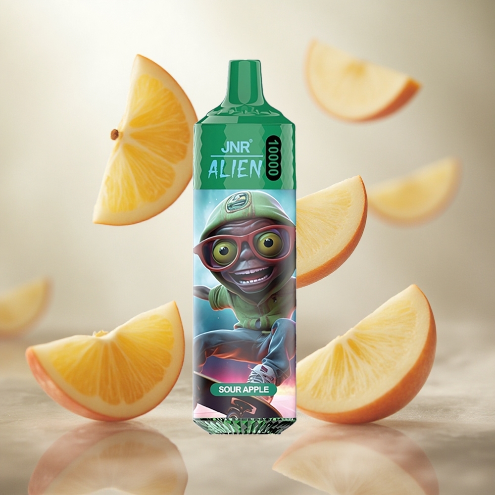 JNR Alien 10000 Puffs Jednorázová Vape Sour Apple s 850mAh kapacitou baterie Czech Republic wholesale