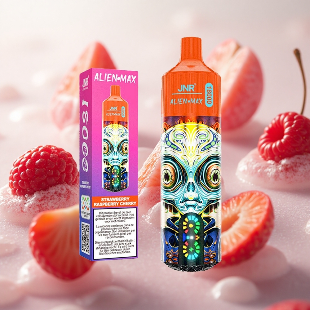JNR Alien Max 18000 Pouts Jahoda Malina Třešeň 28ml E-liquid Czech Republic wholesale