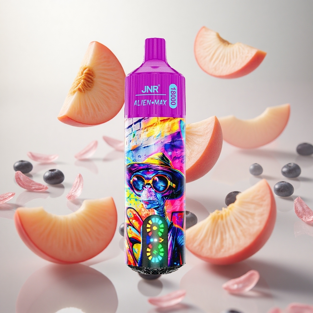 JNR Alien Max 18000 Puffs Broskev Borůvkový Bonbón Jednorázová Vape s 28ml E-liquid Czech Republic wholesale