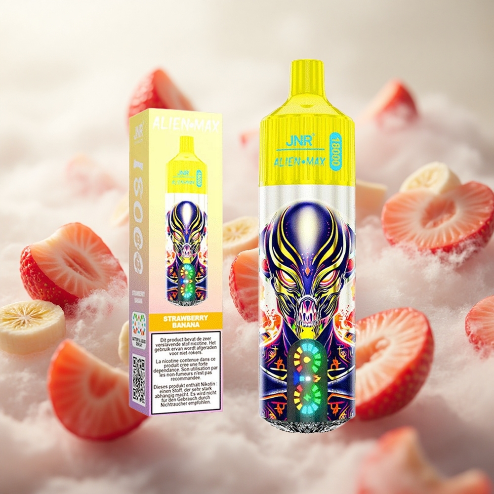 JNR Alien Max 18000 Puffs Jahoda Banán 850mAh Kapacita Baterie Czech Republic wholesale