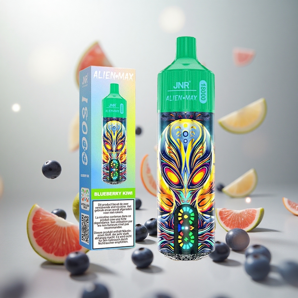 JNR Alien Max 18000 Puffs Jednorázová Vape Borůvka Kiwi 28ml E-liquid Czech Republic wholesale