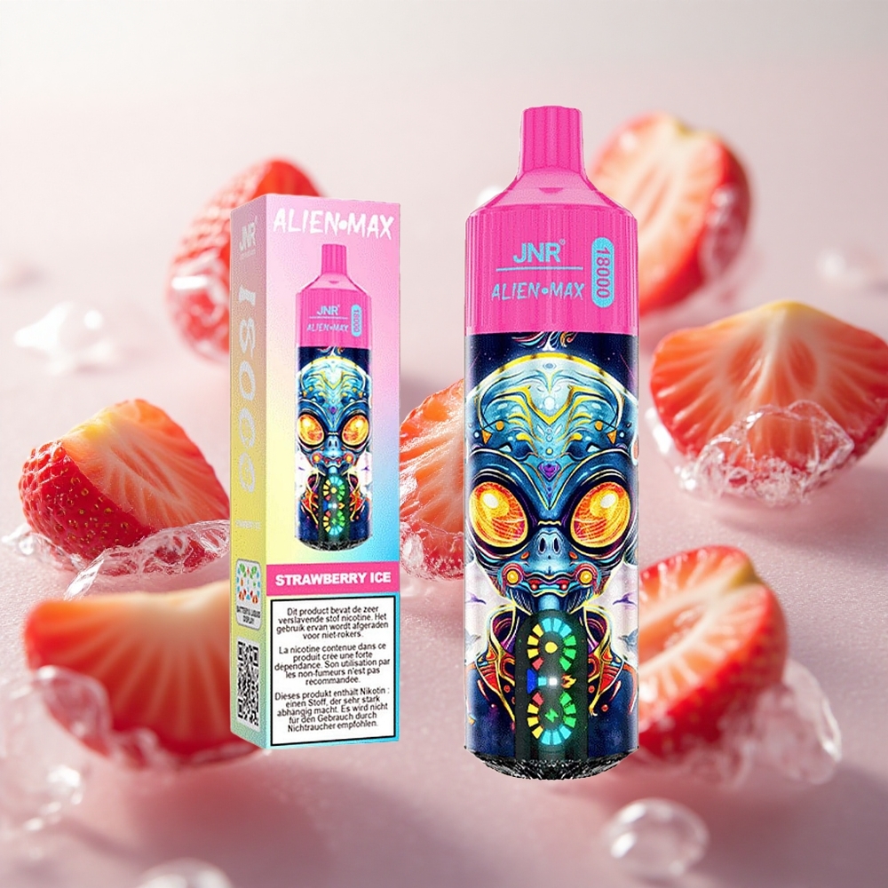 JNR Alien Max 18000 Puffs Jednorázová Vape Jahoda Ledová s 28ml E-liquid Czech Republic wholesale
