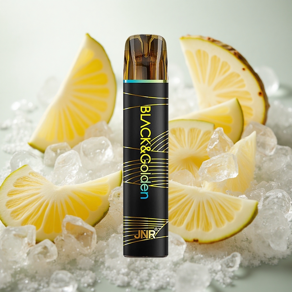 JNR BlackGolden 600+200 Puffs Jednorázová Vape Ananasový Led Nikotin Obsah 2 Czech Republic wholesale