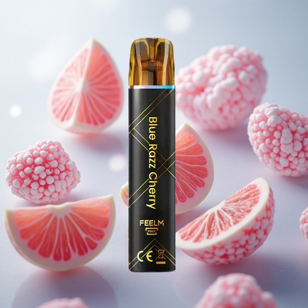 JNR BlackGolden 600+200 Puffs Jednorázová Vape Blue Razz Cherry 2 Nikotin Czech Republic wholesale