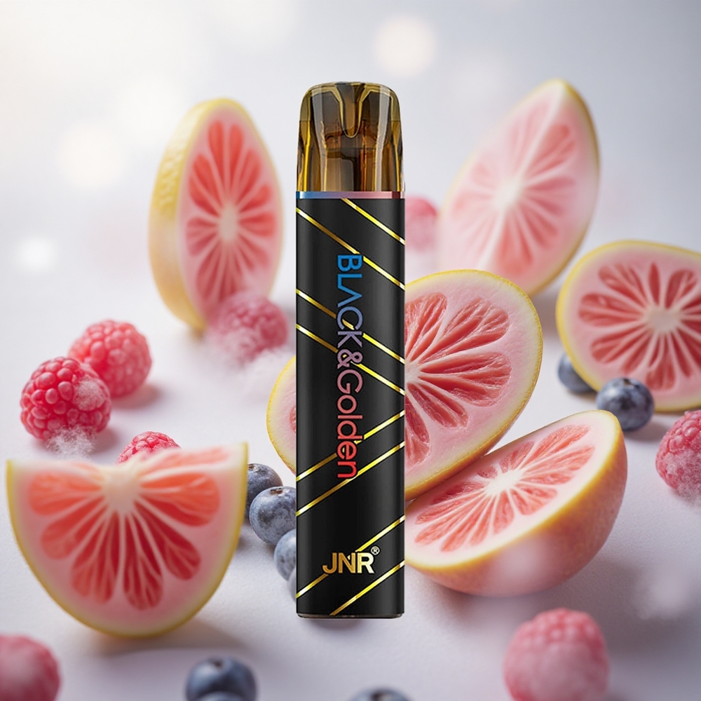 JNR BlackGolden 600+200 Puffs Jednorázová Vape Borůvka Kyselá Malina Obsah nikotinu 2 Czech Republic wholesale