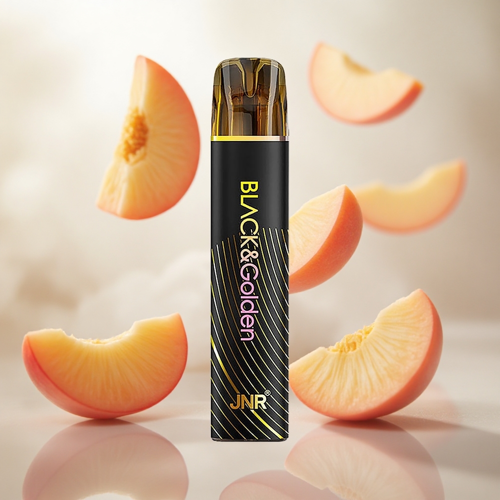 JNR BlackGolden 600+200 Puffs Jednorázová Vape Broskev Mango Obsah Nikotinu 2 Czech Republic wholesale