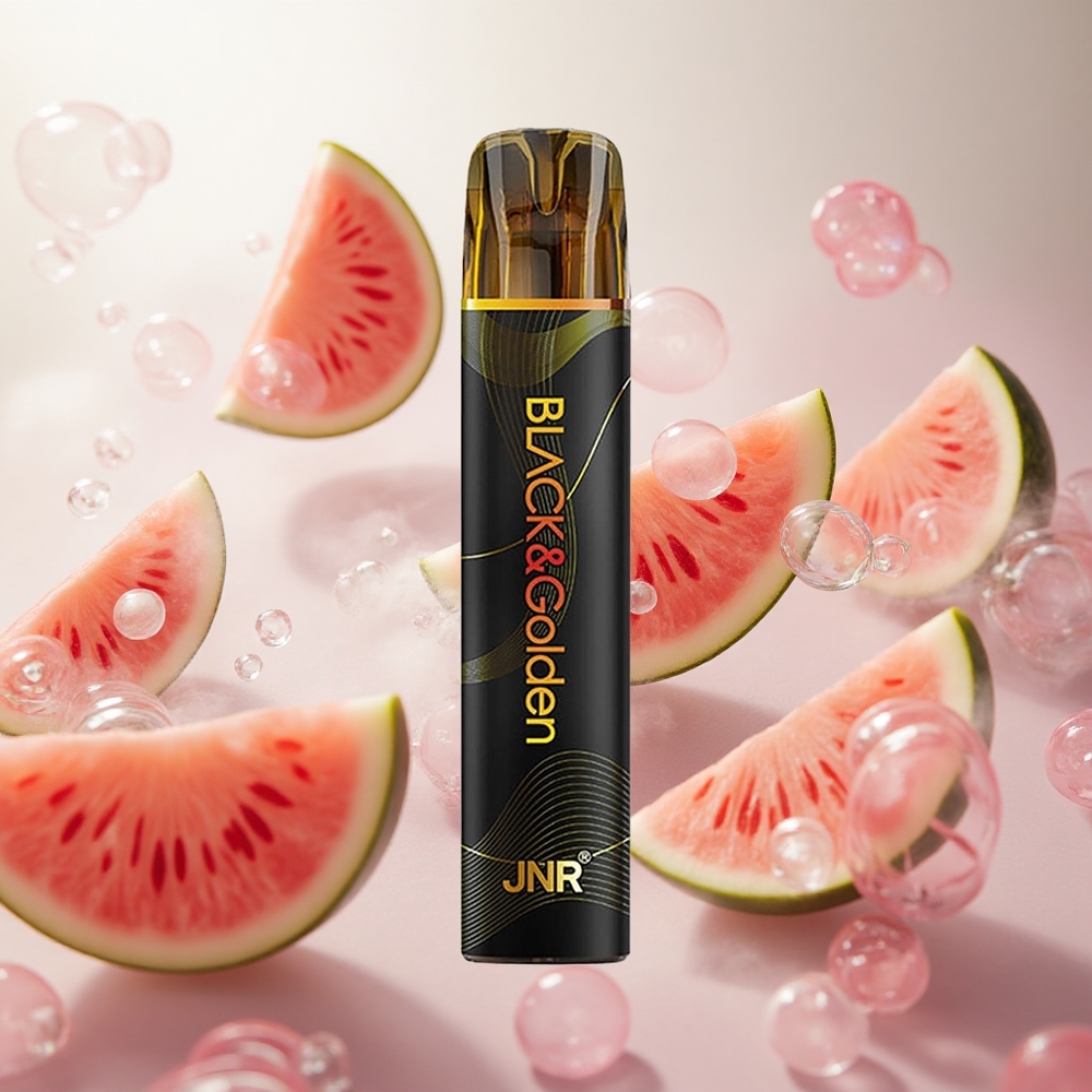 JNR BlackGolden 600+200 Puffs Jednorázová Vape Vodní meloun Bubble Gum 2 Nikotin Czech Republic wholesale