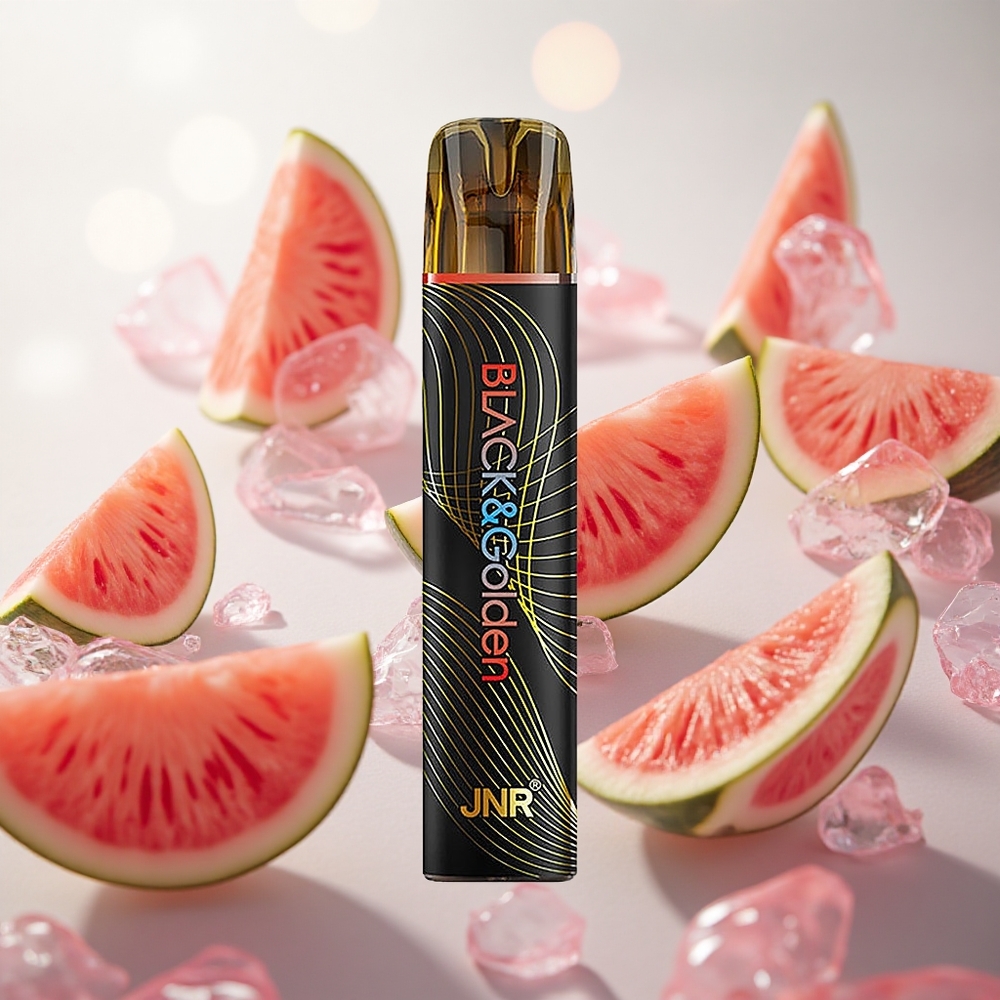 JNR BlackGolden 600+200 Puffs Jednorázová Vape Vodní meloun Led Nicotine Content 2 Czech Republic wholesale