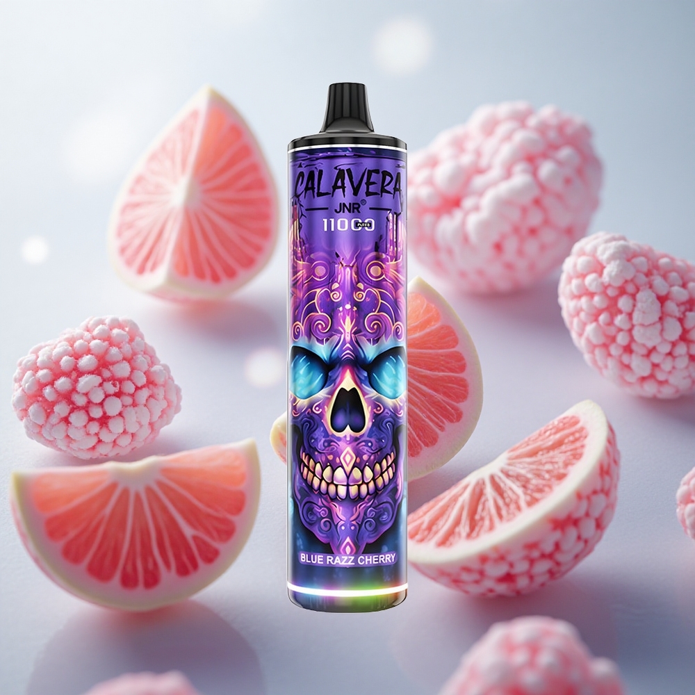 JNR Calavera 11000 Puffs Jednorázová Vape Blue Razz Cherry 850 mAh Kapacita baterie Czech Republic wholesale
