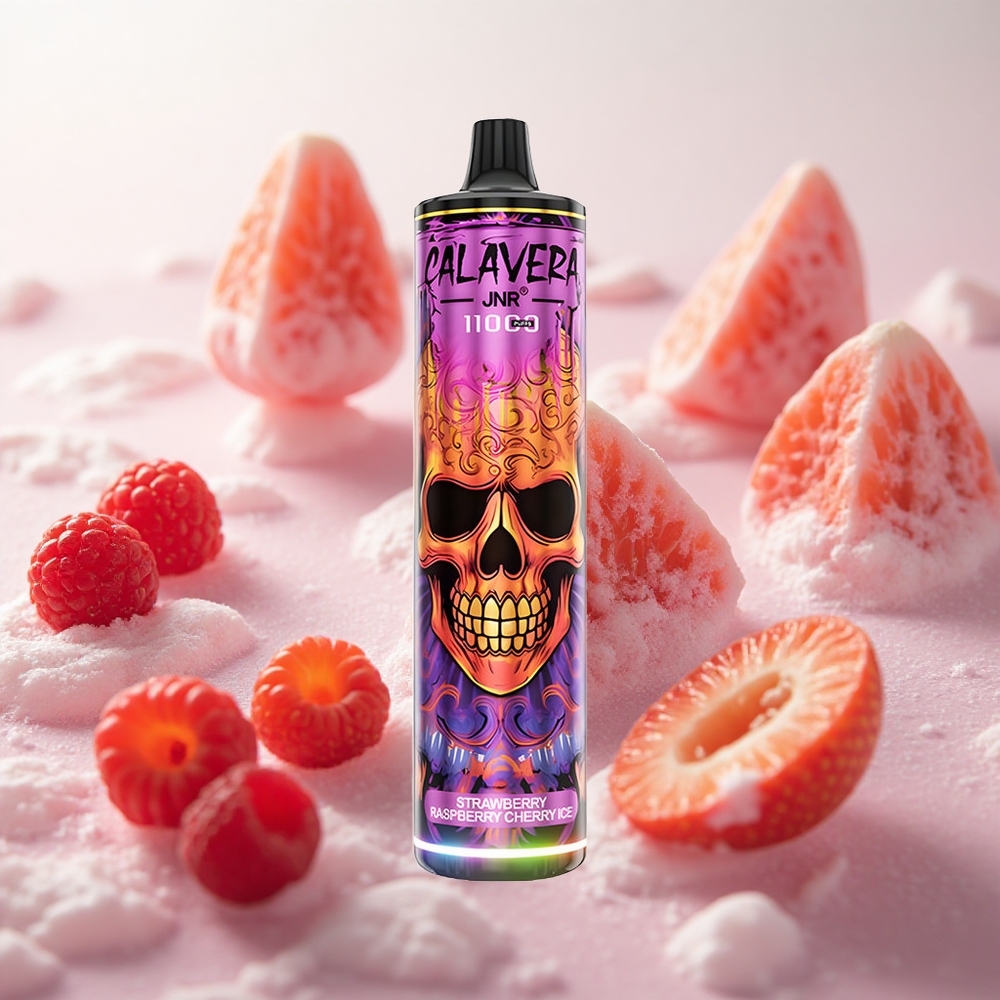 JNR Calavera 11000 Puffs Jednorázová Vape Jahoda Malina Třešeň Led 21ml Kapacita E-liquidu Czech Republic wholesale